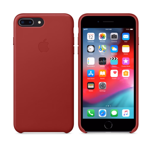 iPhone 8 Plus / 7 Plus Leather Case — (PRODUCT)RED