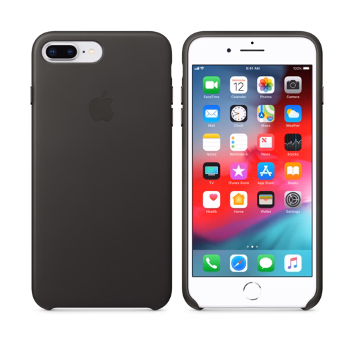 iPhone 8 Plus / 7 Plus Leather Case — Charcoal Grey