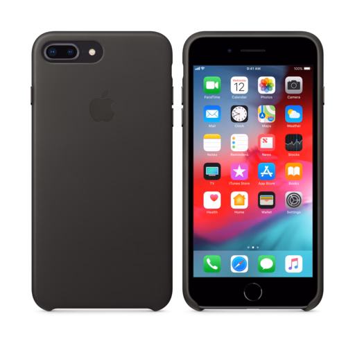 iPhone 8 Plus / 7 Plus Leather Case — Charcoal Grey