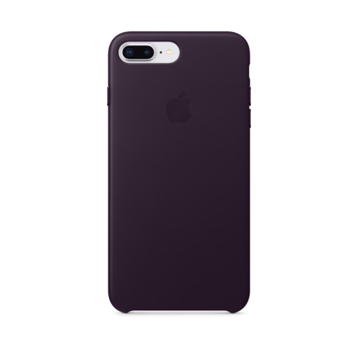 iPhone 7-8 Plus Leather Case — Dark Aubergine