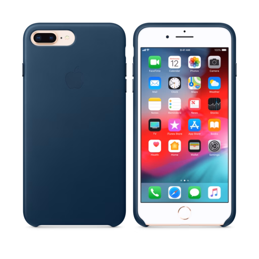 iPhone 8 Plus / 7 Plus Leather Case — Cosmos Blue
