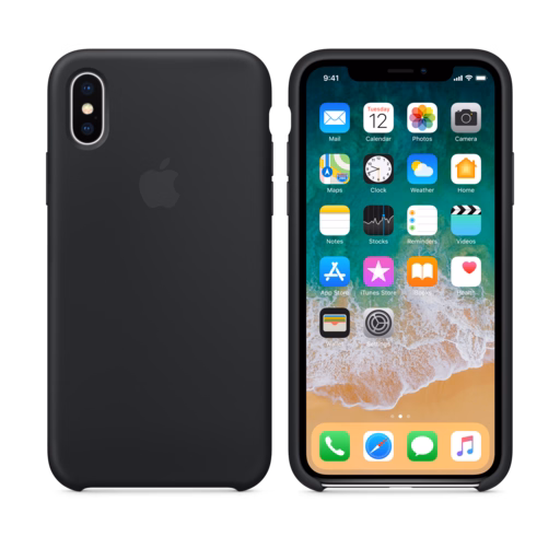 iPhone X Silicone Case — Black