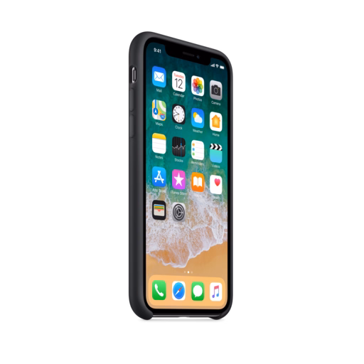 iPhone X Silicone Case — Black