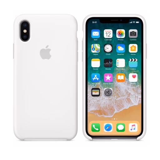 iPhone X Silicone Case — White