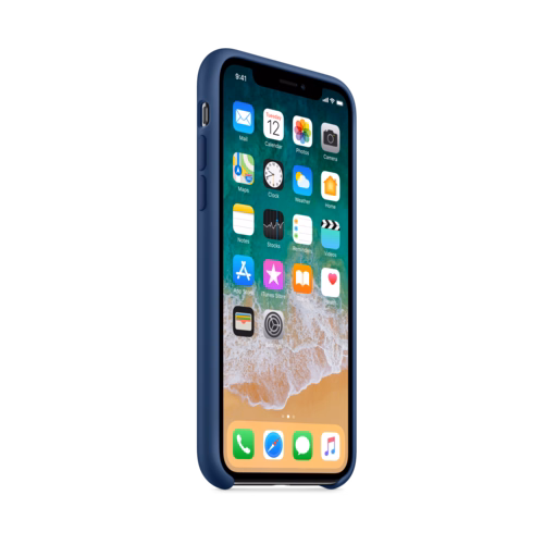 iPhone X Silicone Case — Blue Cobalt