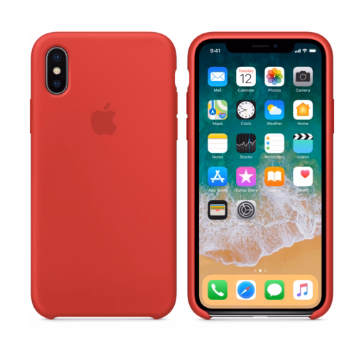 iPhone X Silicone Case — (PRODUCT)RED