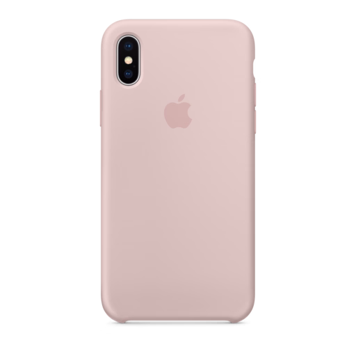 iPhone X Silicone Case — Pink Sand