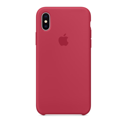 iPhone X Silicone Case — Rose Red