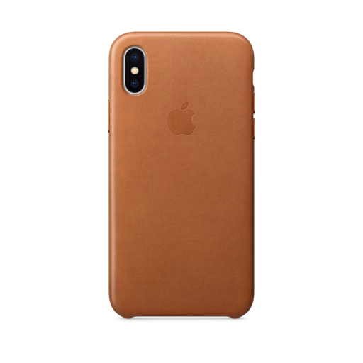 iPhone X Leather Case — Saddle Brown