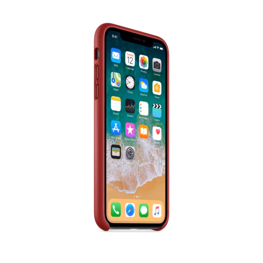 iPhone X Leather Case — (PRODUCT)RED