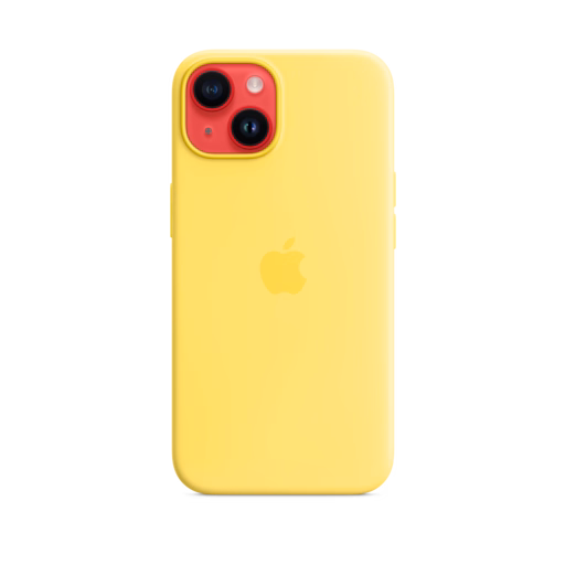 iPhone 14 Silicone Case with MagSafe — Canary Yellow