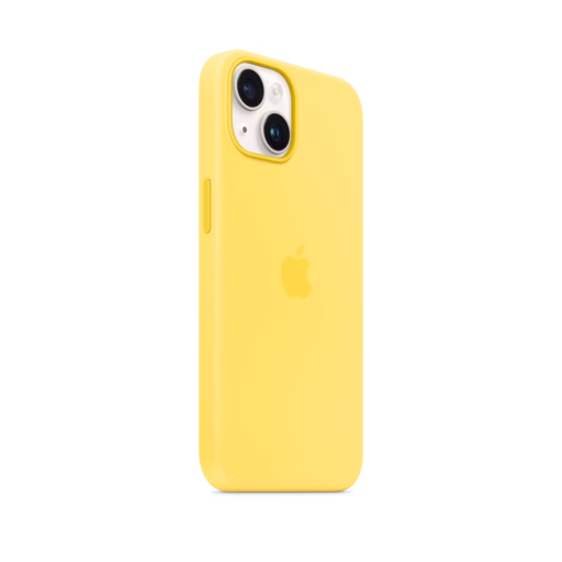 iPhone 14 Silicone Case with MagSafe — Canary Yellow