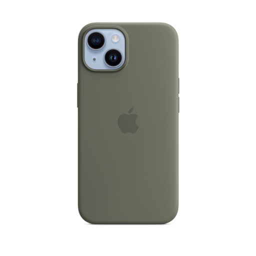 iPhone 14 Silicone Case — Olive