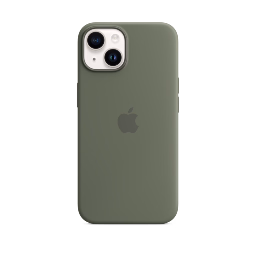 iPhone 14 Silicone Case with MagSafe — Olive