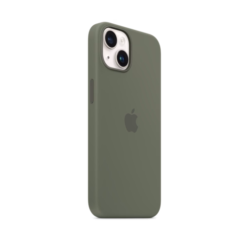iPhone 14 Silicone Case with MagSafe — Olive