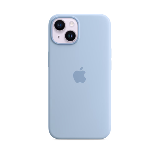 iPhone 14 Silicone Case with MagSafe — Sky