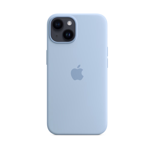 iPhone 14 Silicone Case with MagSafe — Sky