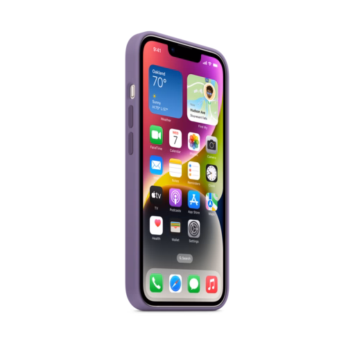iPhone 14 Silicone Case with MagSafe — Iris