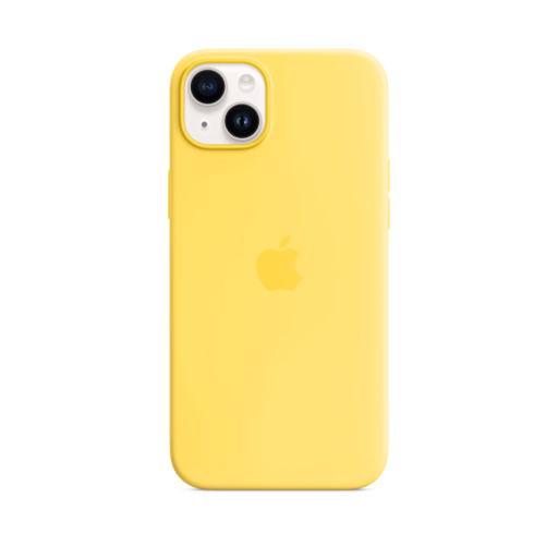 iPhone 14 Plus Silicone Case with MagSafe — Canary Yellow