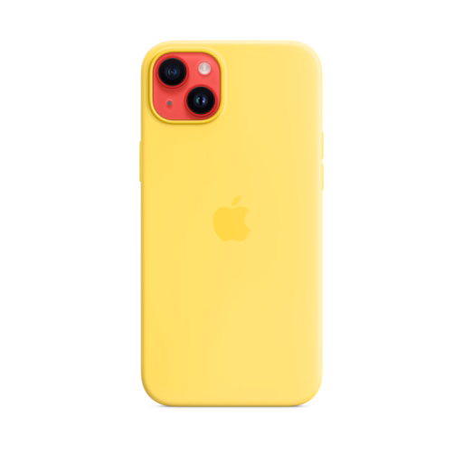 iPhone 14 Plus Silicone Case with MagSafe — Canary Yellow