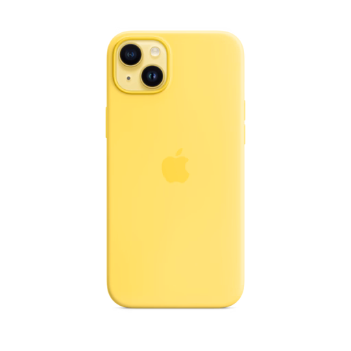 iPhone 14 Plus Silicone Case with MagSafe — Canary Yellow