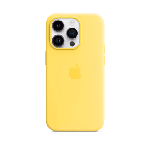 iPhone 14 Pro Silicone Case with MagSafe — Canary Yellow