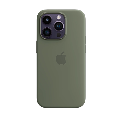 iPhone 14 Pro Silicone Case — Olive
