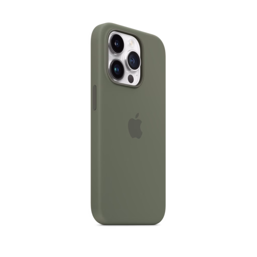 iPhone 14 Pro Silicone Case with MagSafe — Olive