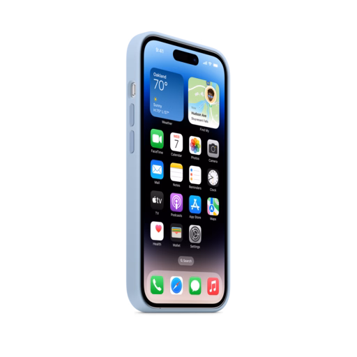 iPhone 14 Pro Silicone Case with MagSafe — Sky