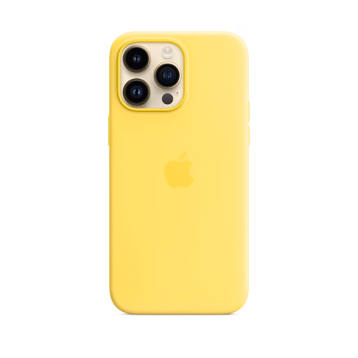 iPhone 14 Pro Max Silicone Case with MagSafe — Canary Yellow