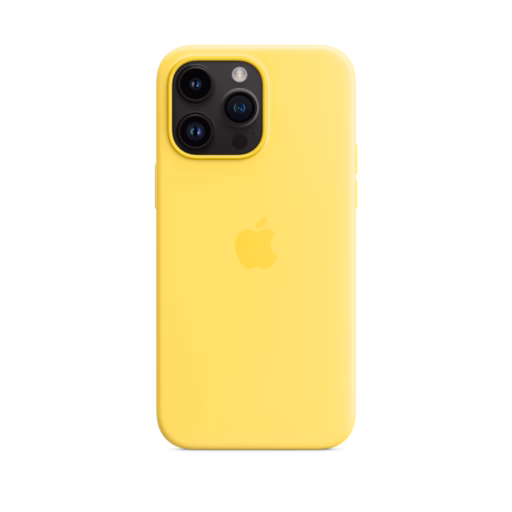 iPhone 14 Pro Max Silicone Case with MagSafe — Canary Yellow