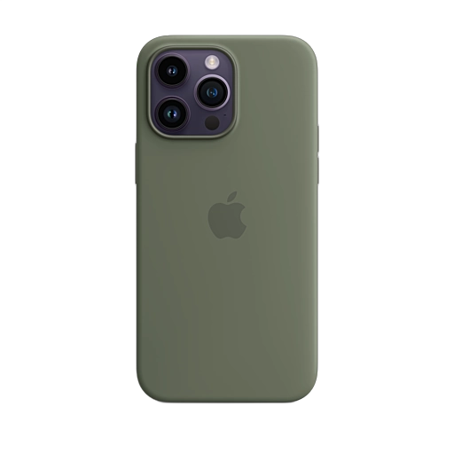 iPhone 14 Pro Max Silicone Case — Olive