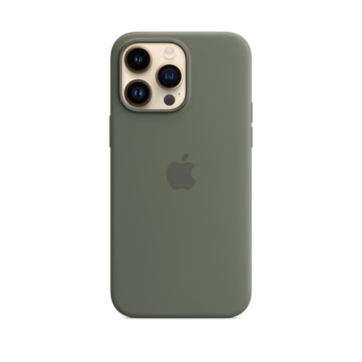 iPhone 14 Pro Max Silicone Case with MagSafe — Olive