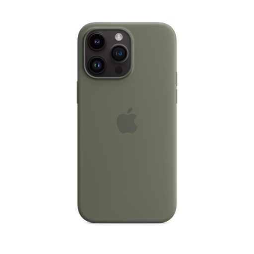 iPhone 14 Pro Max Silicone Case with MagSafe — Olive