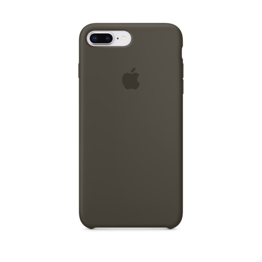 iPhone 7-8 Plus Silicone Case — Dark Olive