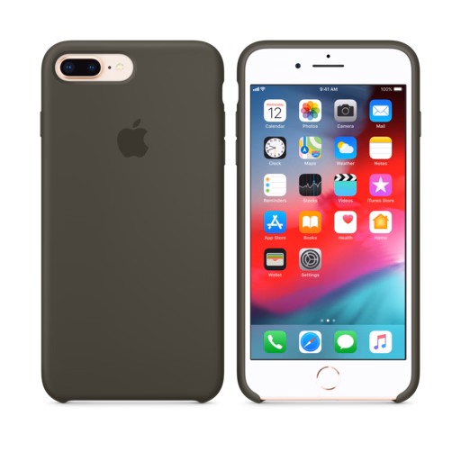 iPhone 8 Plus / 7 Plus Silicone Case — Dark Olive