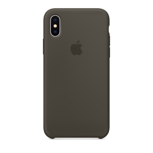 iPhone X Silicone Case — Dark Olive