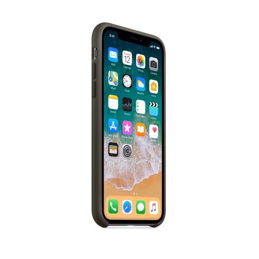 iPhone X Silicone Case — Dark Olive