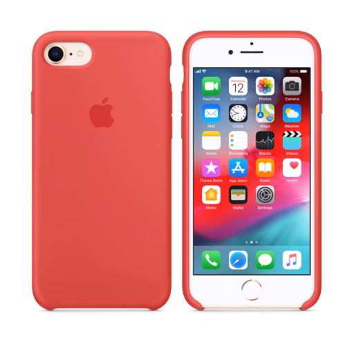 iPhone 8 / 7 Silicone Case — Red Raspberry