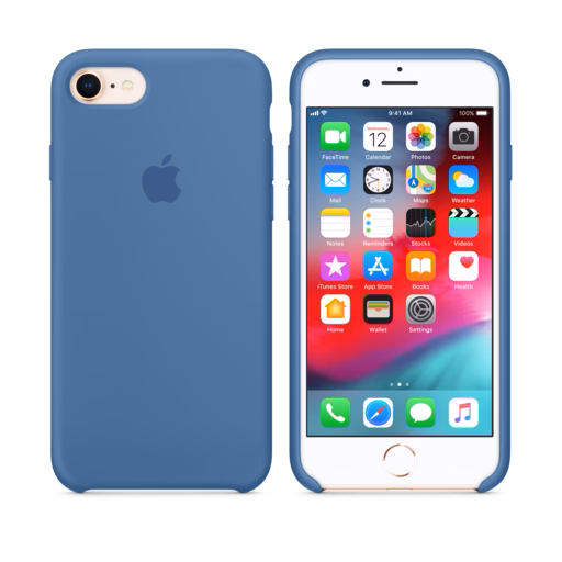 iPhone 8 / 7 Silicone Case — Denim Blue