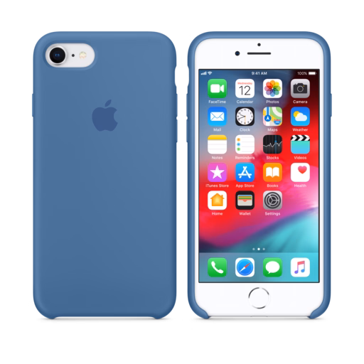 iPhone 8 / 7 Silicone Case — Denim Blue