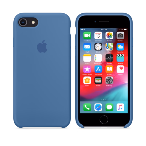 iPhone 8 / 7 Silicone Case — Denim Blue