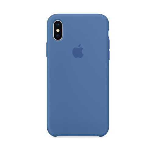 iPhone X Silicone Case — Denim Blue