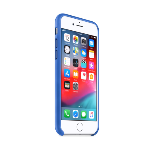 iPhone 8 / 7 Leather Case — Electric Blue