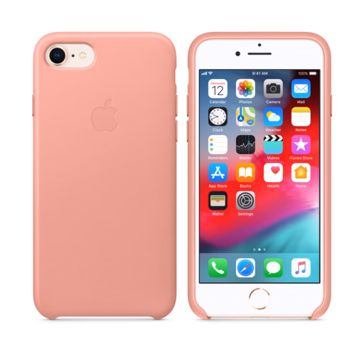 iPhone 8 / 7 Leather Case — Soft Pink