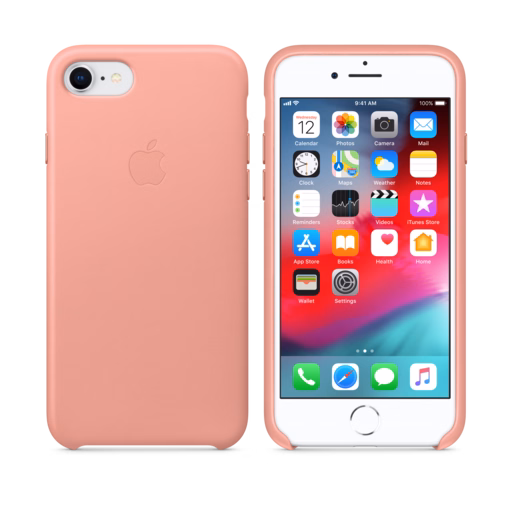 iPhone 8 / 7 Leather Case — Soft Pink