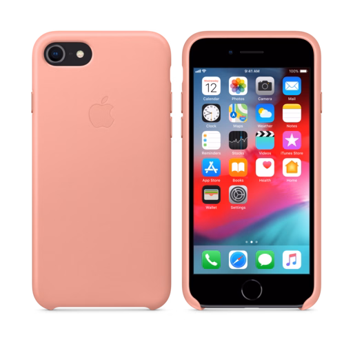 iPhone 8 / 7 Leather Case — Soft Pink