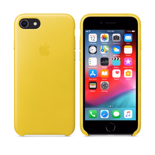 iPhone 8 / 7 Leather Case — Spring Yellow