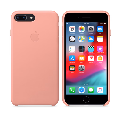 iPhone 8 Plus / 7 Plus Leather Case — Soft Pink