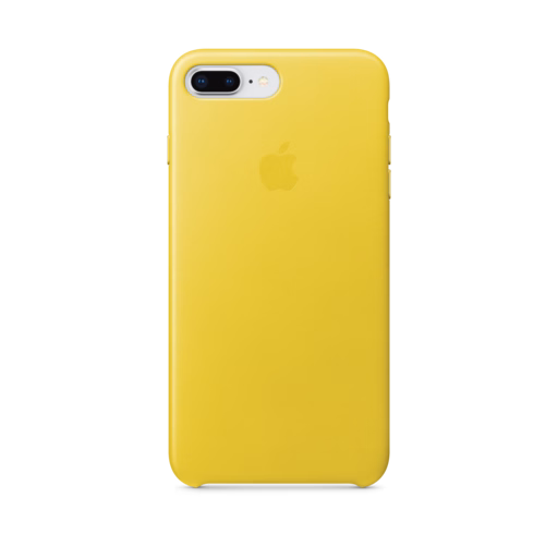 iPhone 7-8 Plus Leather Case — Spring Yellow